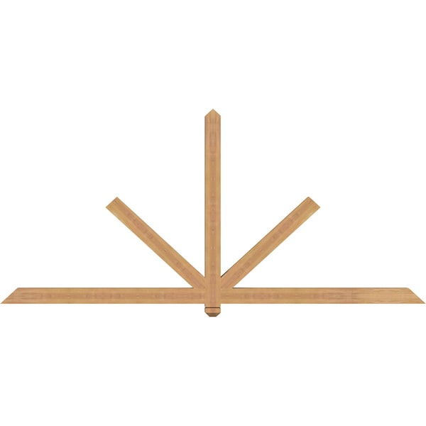 Ekena Millwork Kennewick Timber Gable Bracket, Western Red Cedar, 96"W x 44"H x 3 1/2"D x 3 1/2"F, 11/12 Pitch GBW096X44X0404KEN00SWR - main
